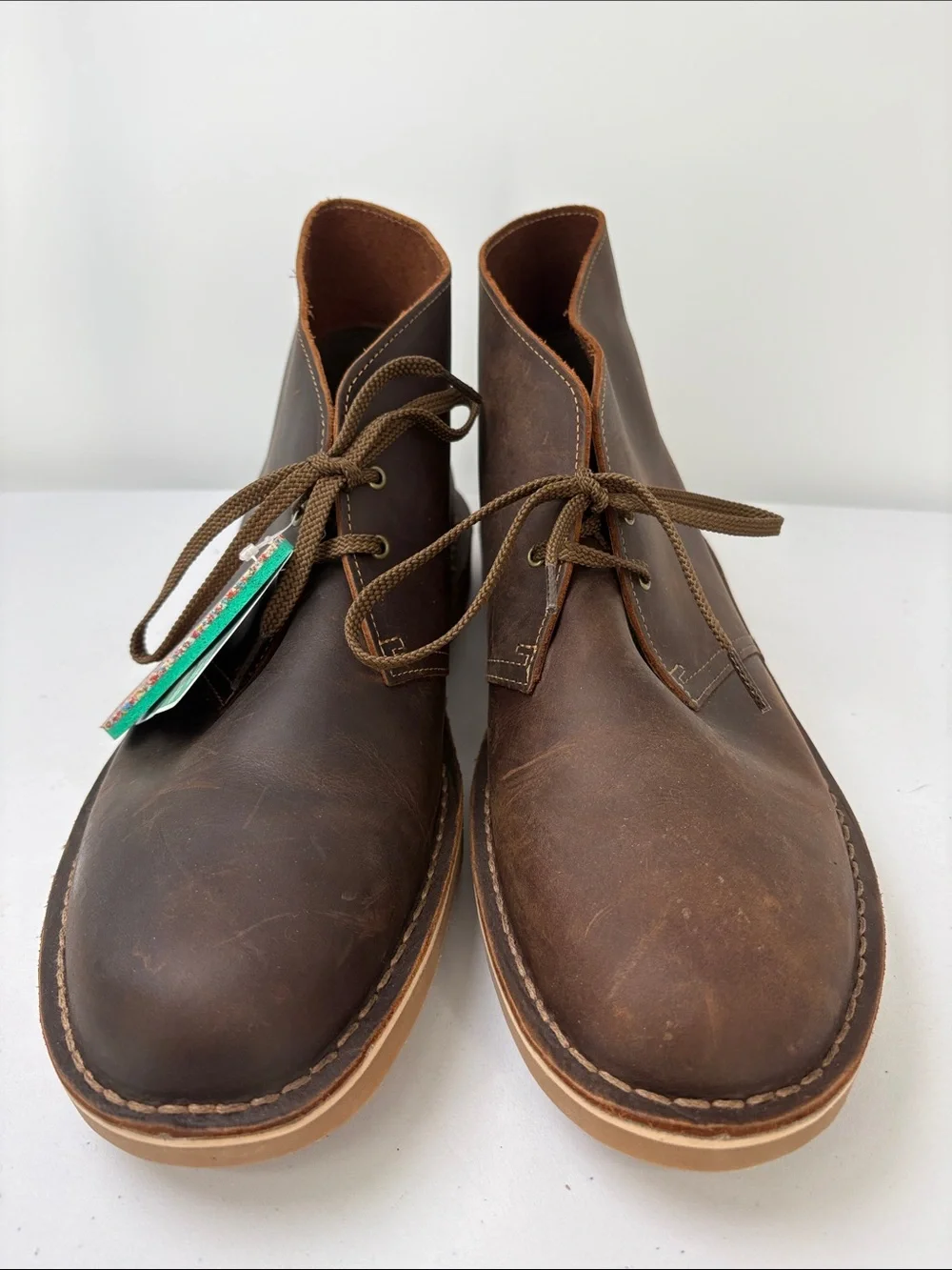 🍿 nwt Clarks Dark Brown Leather Chukka Boots extreme comfort system